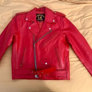 Men’s Red Leather Jacket